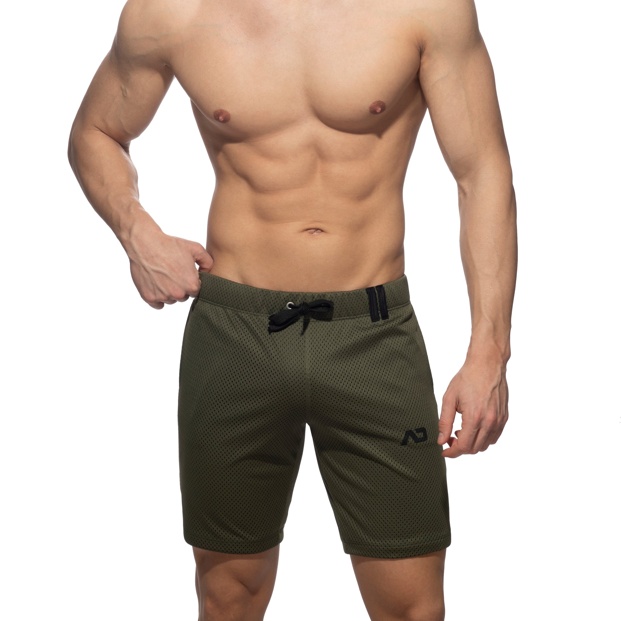 Addicted Loop-Mesh Knee Pant Khaki AD357