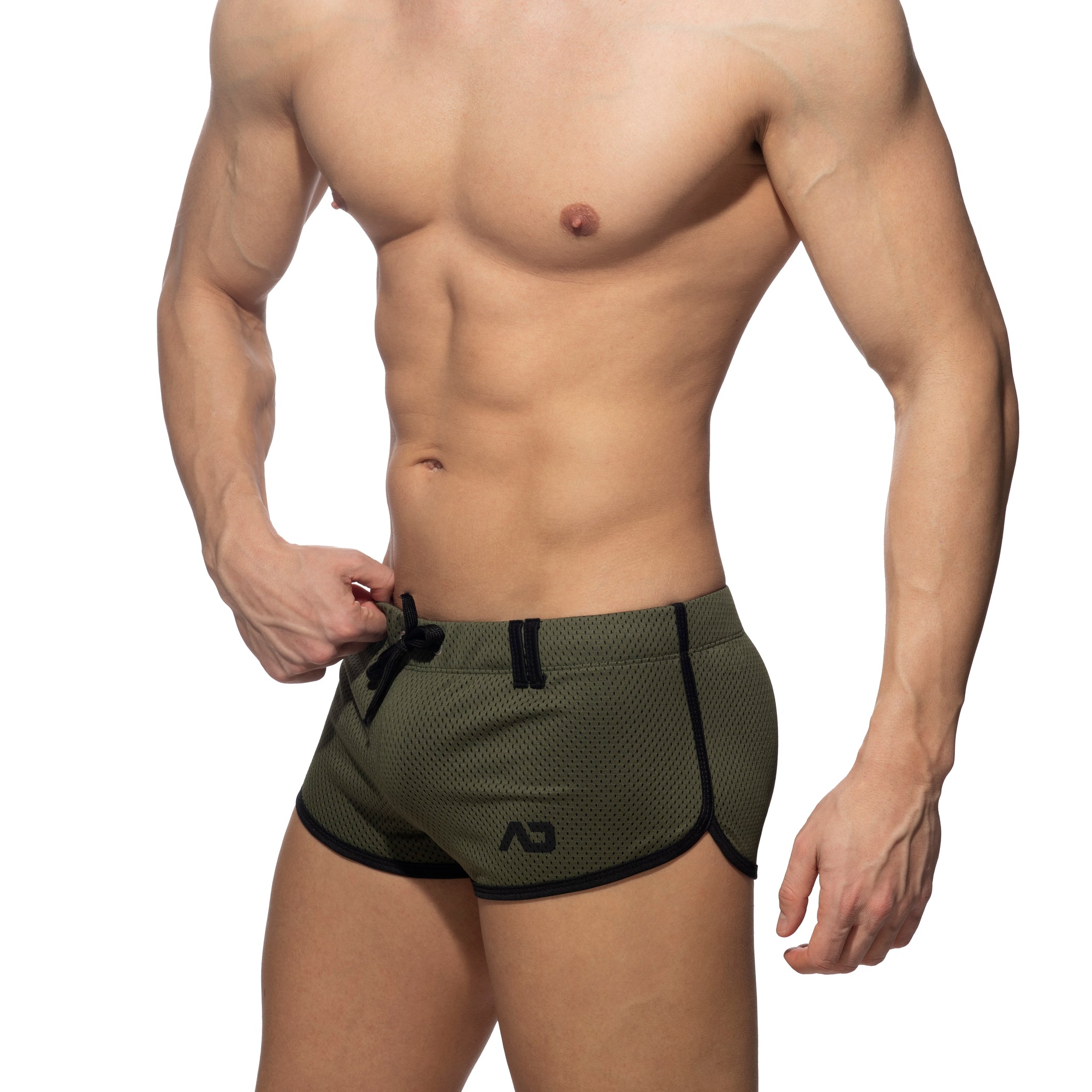 Addicted Loop-Mesh Short Khaki AD358