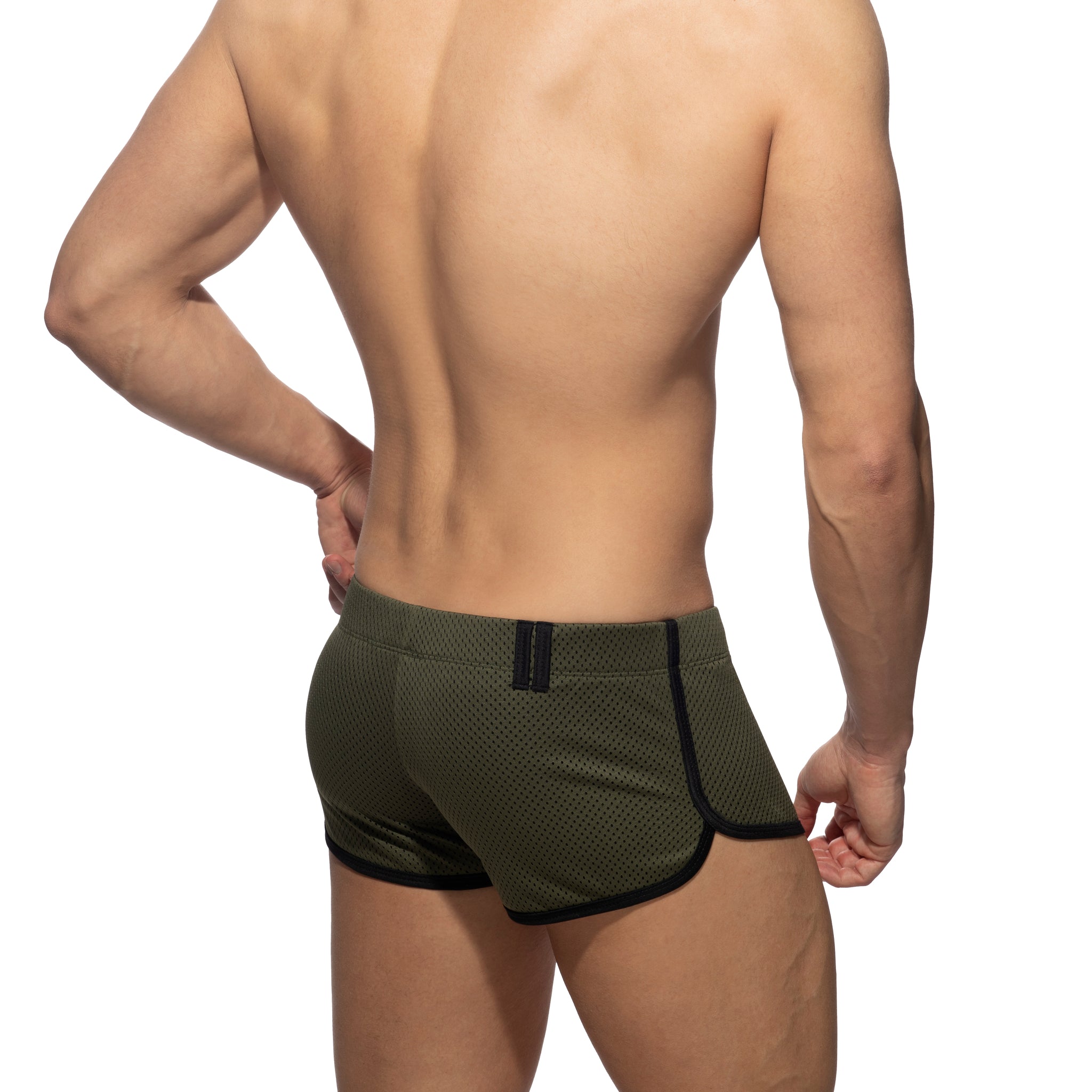 Addicted Loop-Mesh Short Khaki AD358