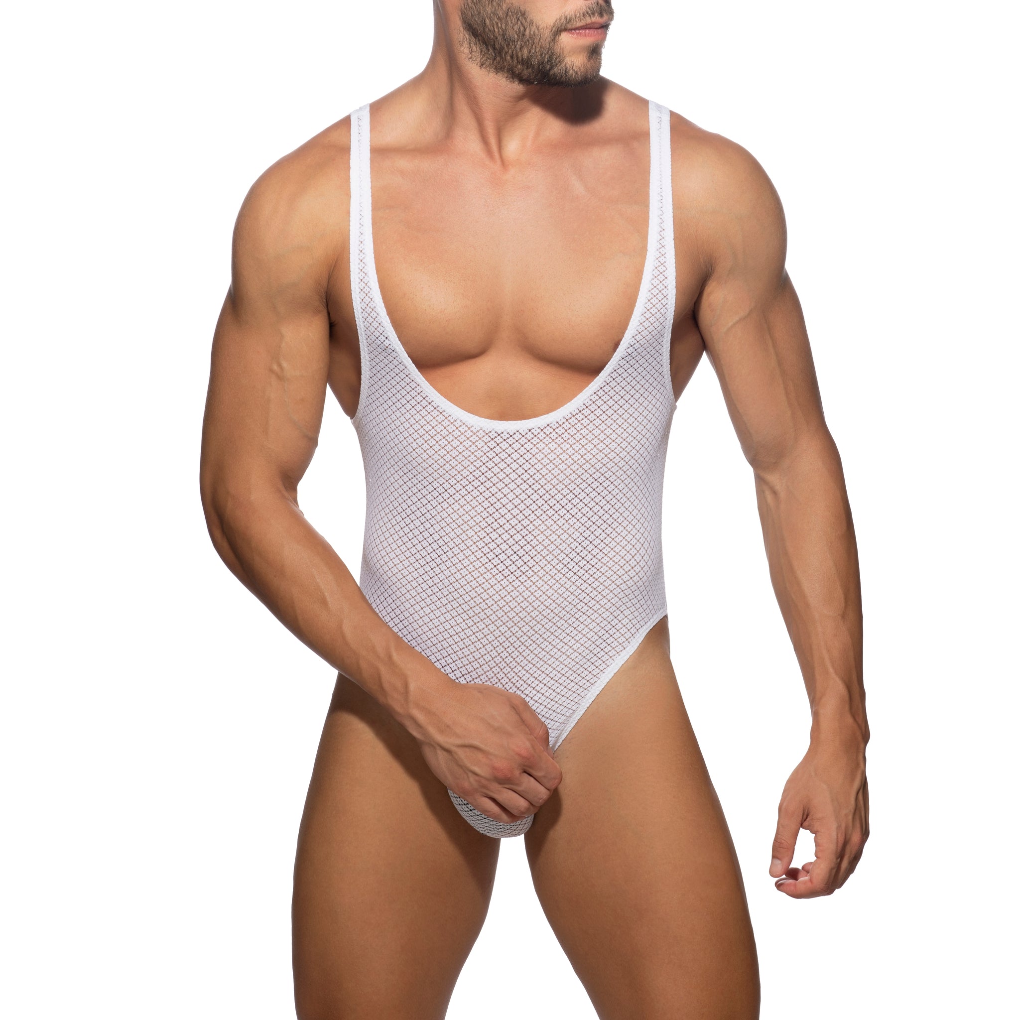 Addicted Fantasy Diamond Bodysuit White AD1113