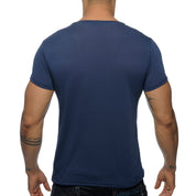 Addicted Basic V-Neck T-Shirt Navy AD423