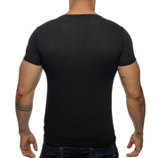 Addicted Basic V-Neck T-Shirt Black AD423