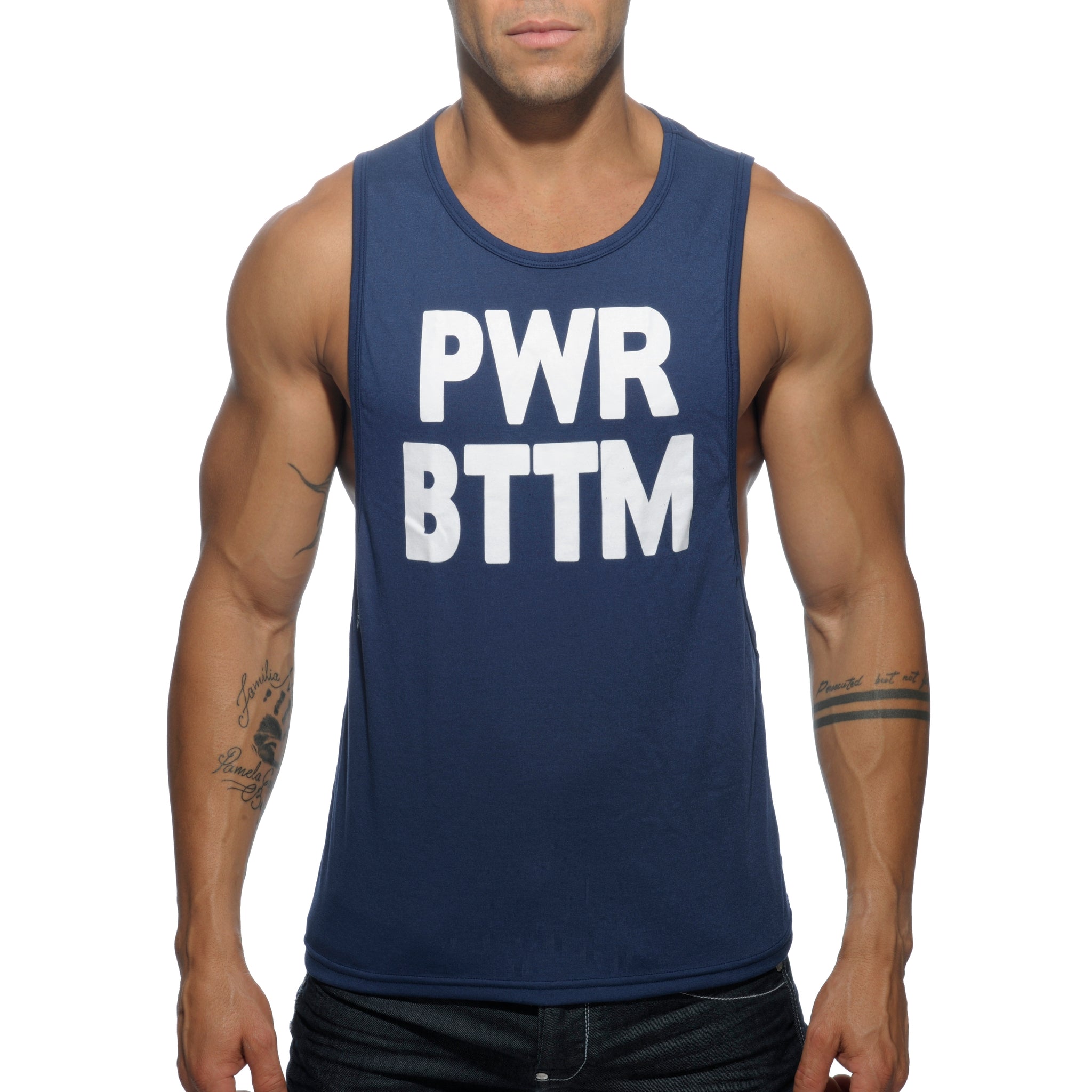 Addicted Proud Bttm Tank Top Navy AD453