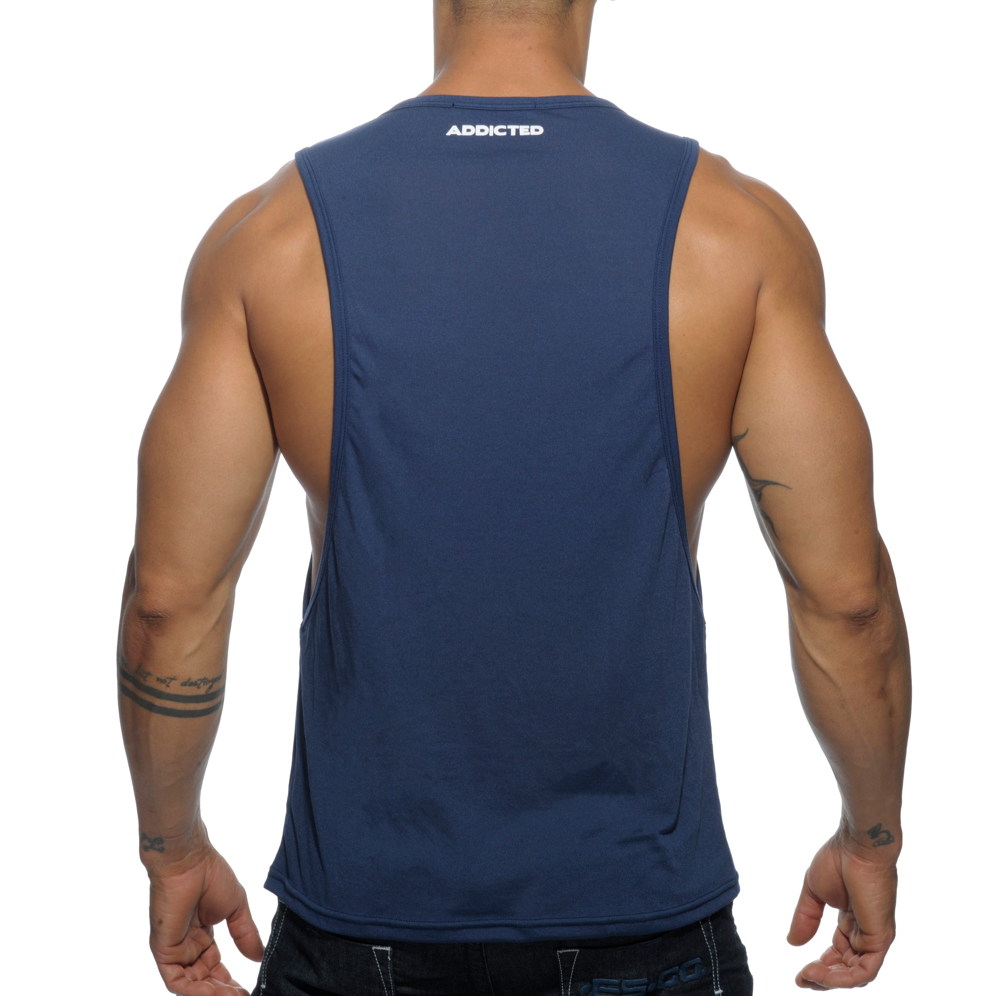 Addicted Proud Bttm Tank Top Navy AD453