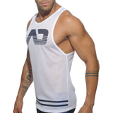 Addicted Mesh AD Tank Top White AD482