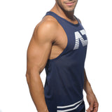 Addicted Mesh AD Tank Top Navy AD482