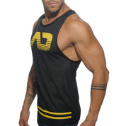 Addicted Fetish AD Mesh Tank Top Yellow AD492