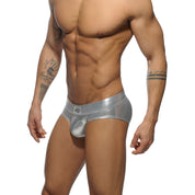 Addicted Metallic Brief Silver AD543