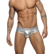 Addicted Metallic Brief Silver AD543