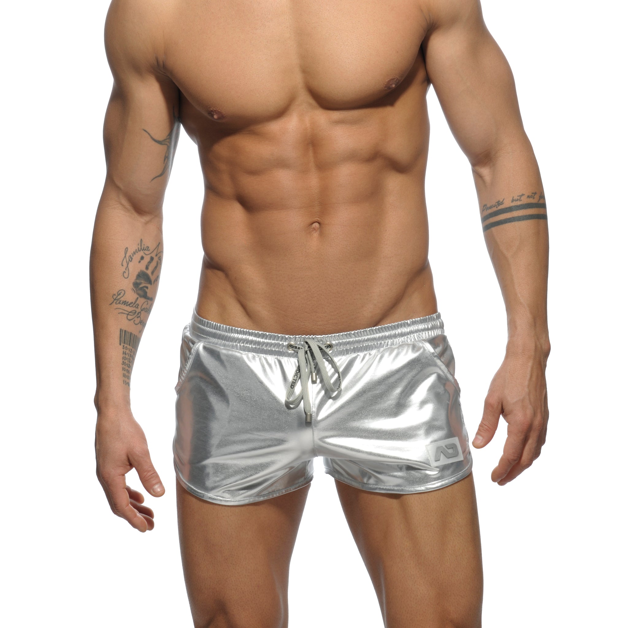 Addicted Metallic Short Silver AD562