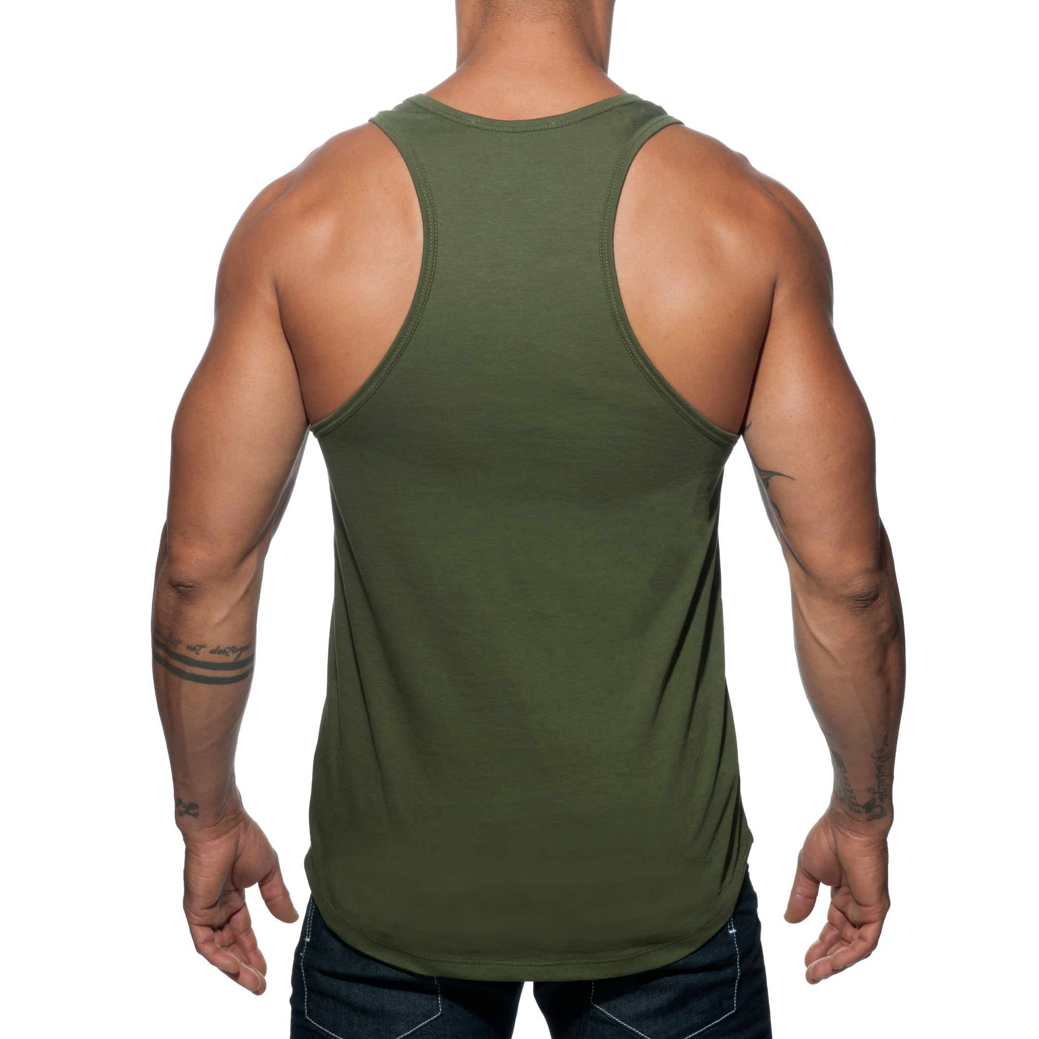 Addicted Military Tank Top Khaki AD611