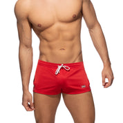 Addicted Side Stripe Short Red AD680