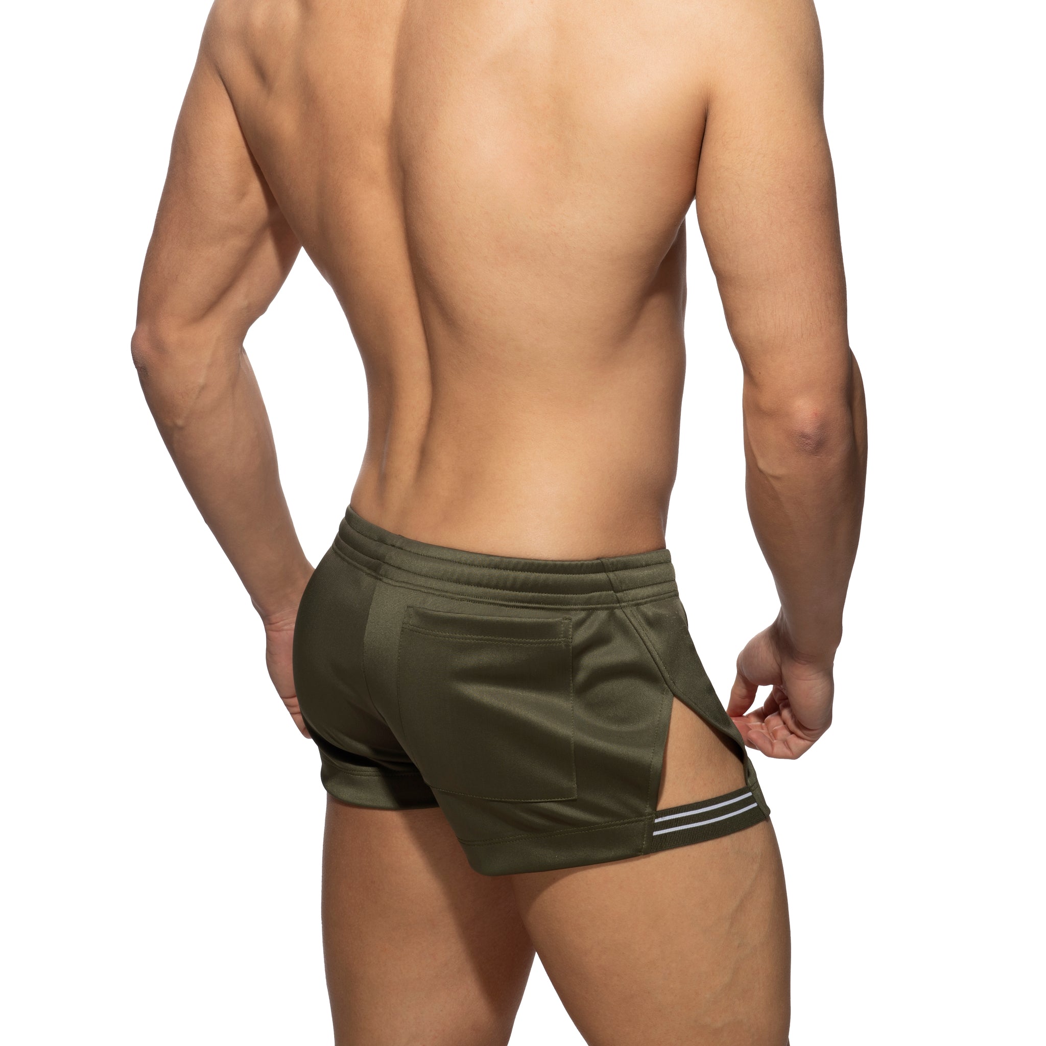 Addicted Side Stripe Short Khaki AD680