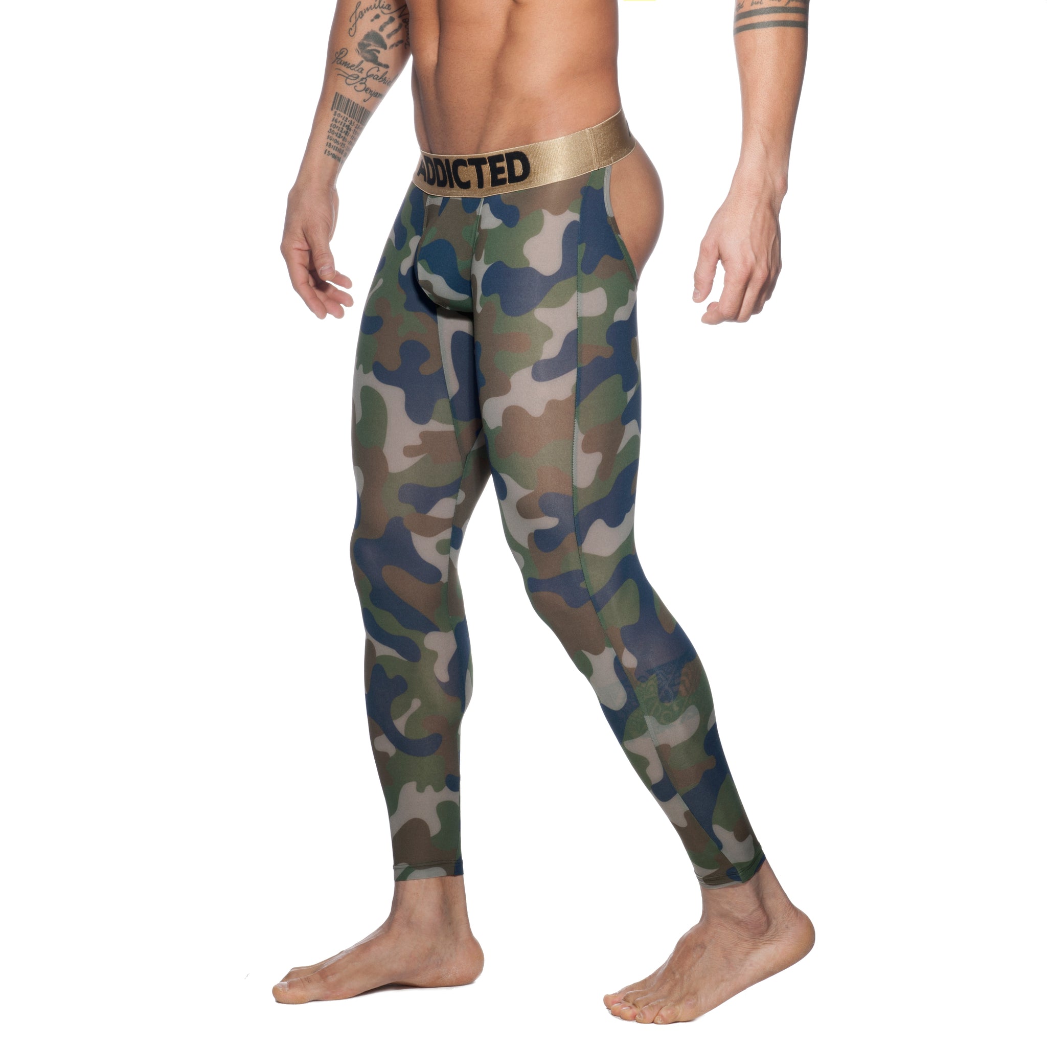 Addicted Bottomless Camo Long John Camouflage AD695