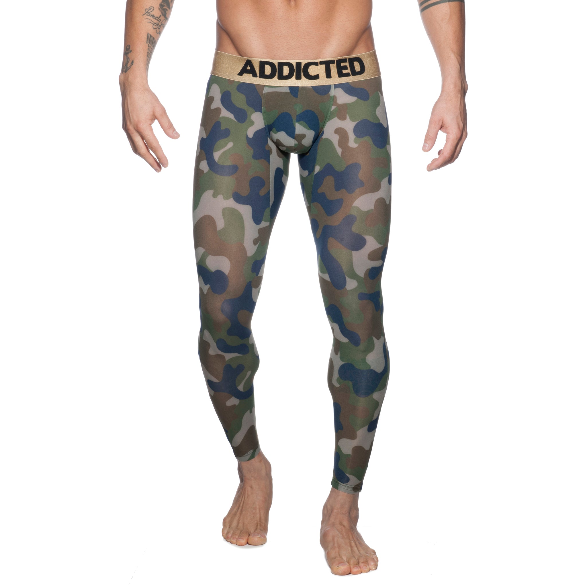 Addicted Bottomless Camo Long John Camouflage AD695