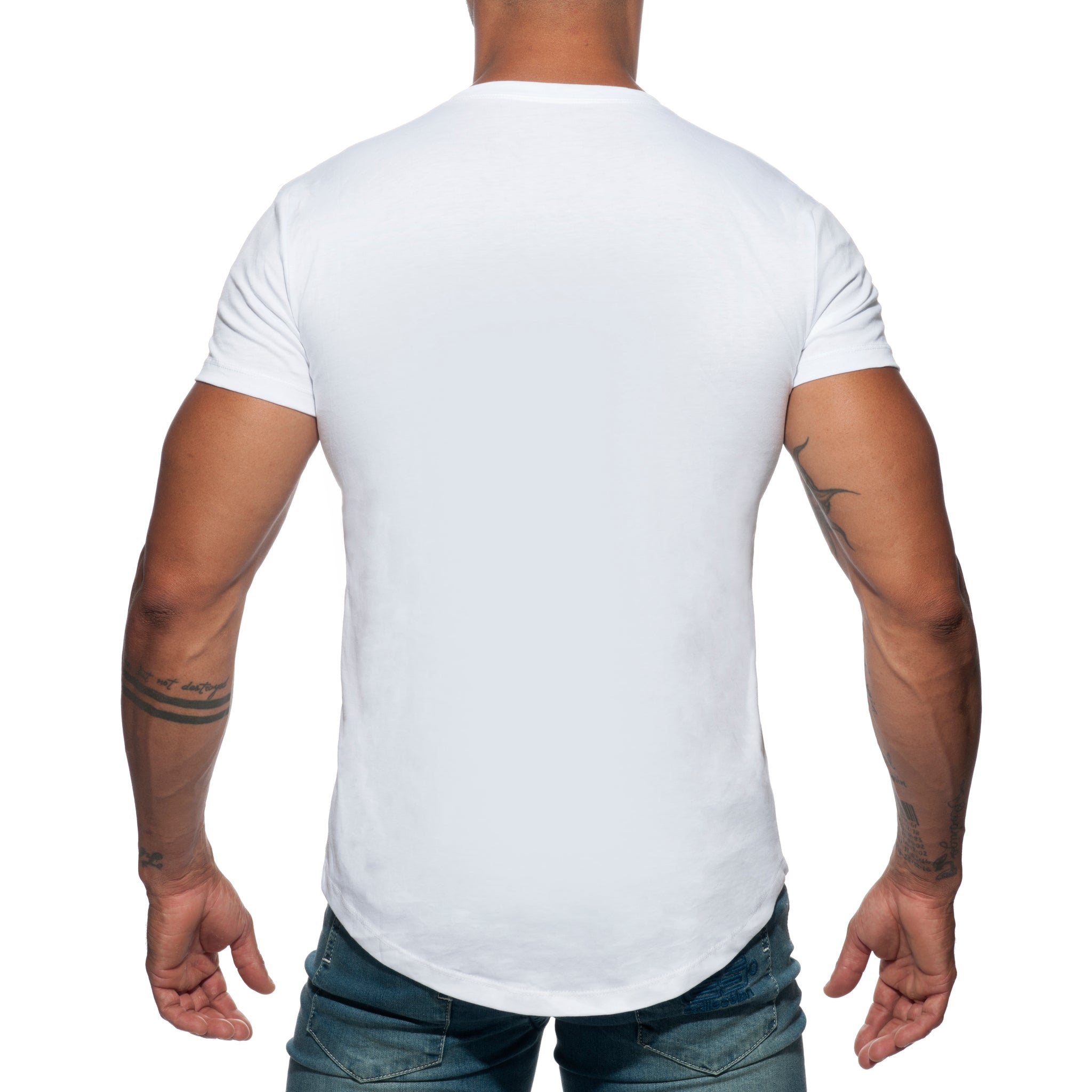 Addicted Basic U-Neck T-Shirt White AD696