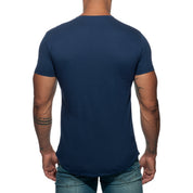 Addicted Basic U-Neck T-Shirt Navy AD696