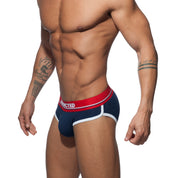 Addicted Curve Brief Navy AD727