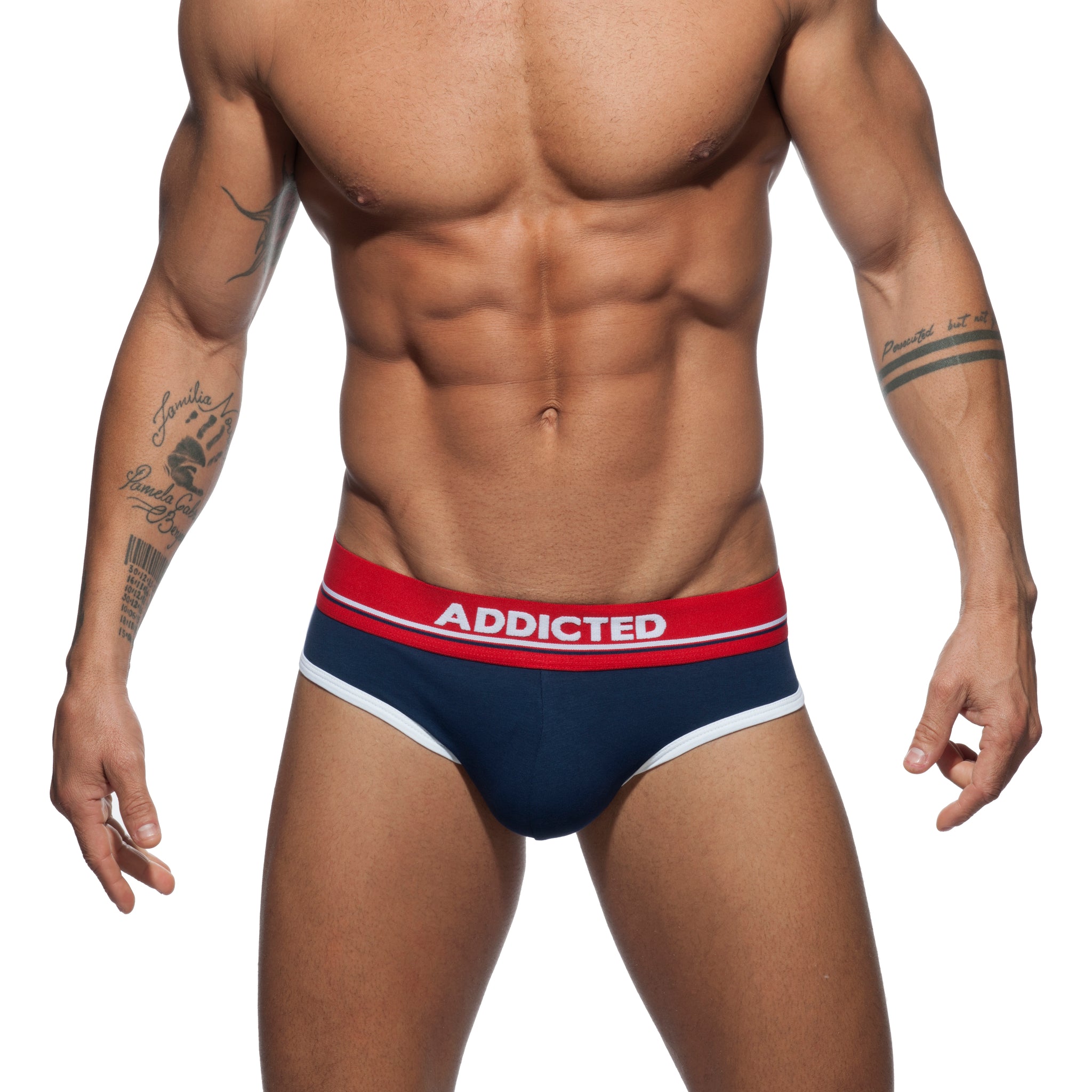 Addicted Curve Brief Navy AD727