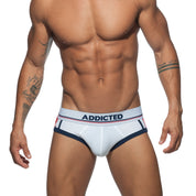 Addicted Sport Mesh Brief White AD738