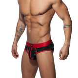 Addicted Camo Stripe Brief Red AD764