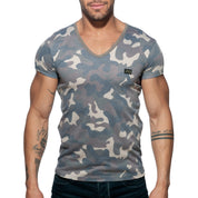 Addicted Washed Camo T-Shirt Camouflage AD800