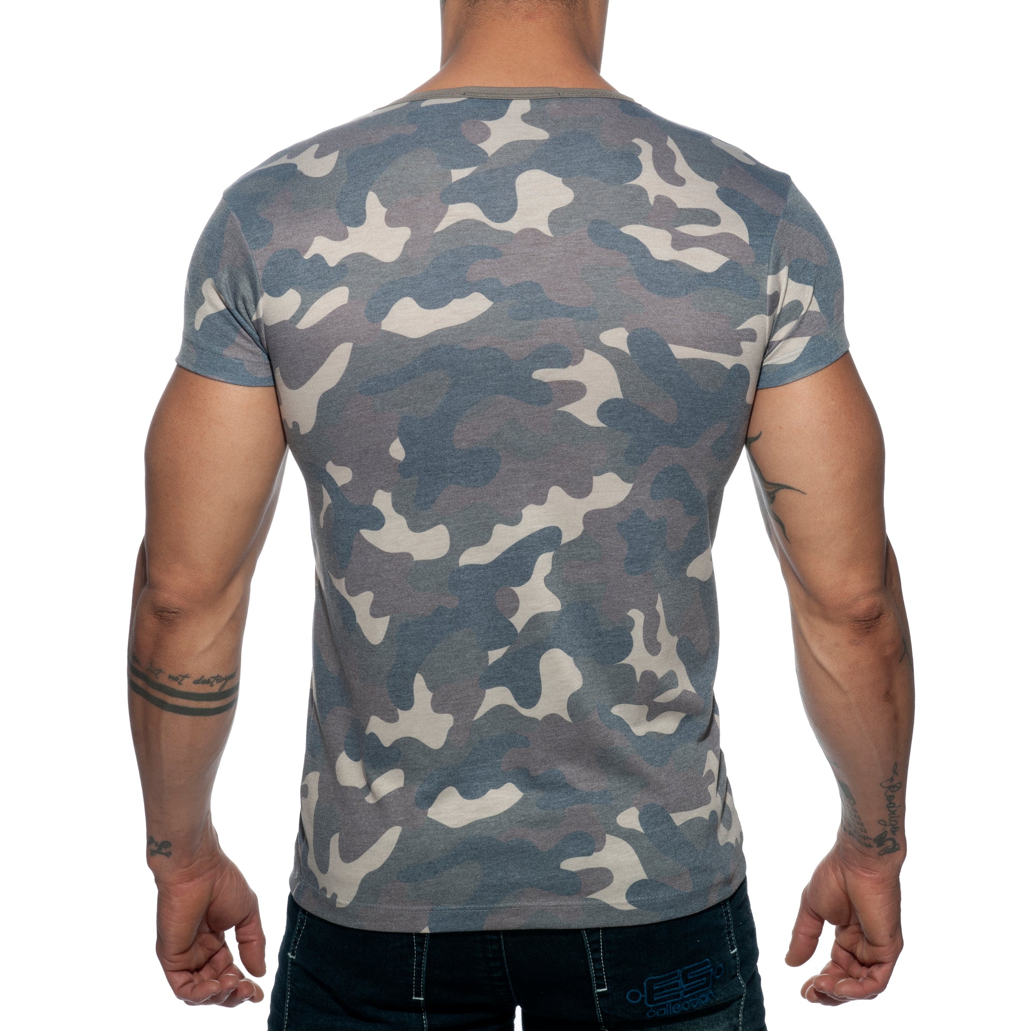 Addicted Washed Camo T-Shirt Camouflage AD800