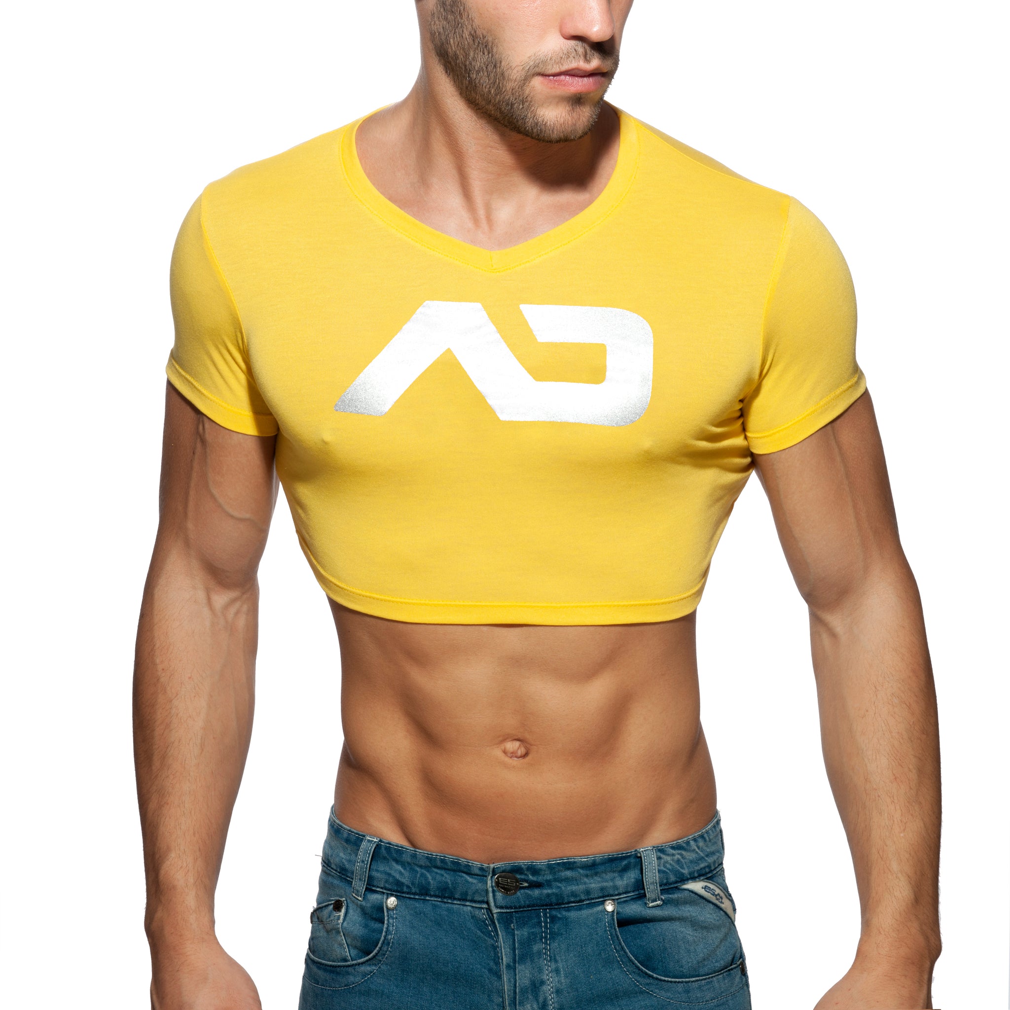 Addicted AD Crop Top Yellow AD819