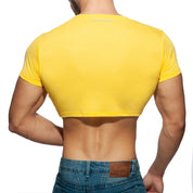 Addicted AD Crop Top Yellow AD819
