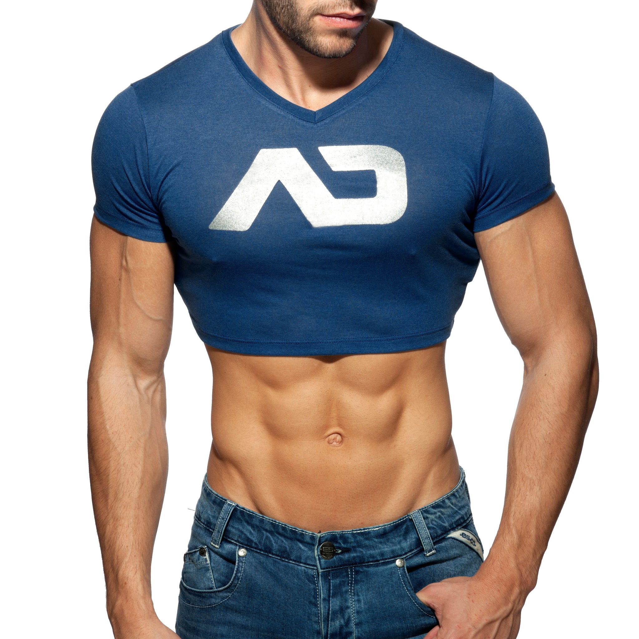 Addicted AD Crop Top Navy AD819