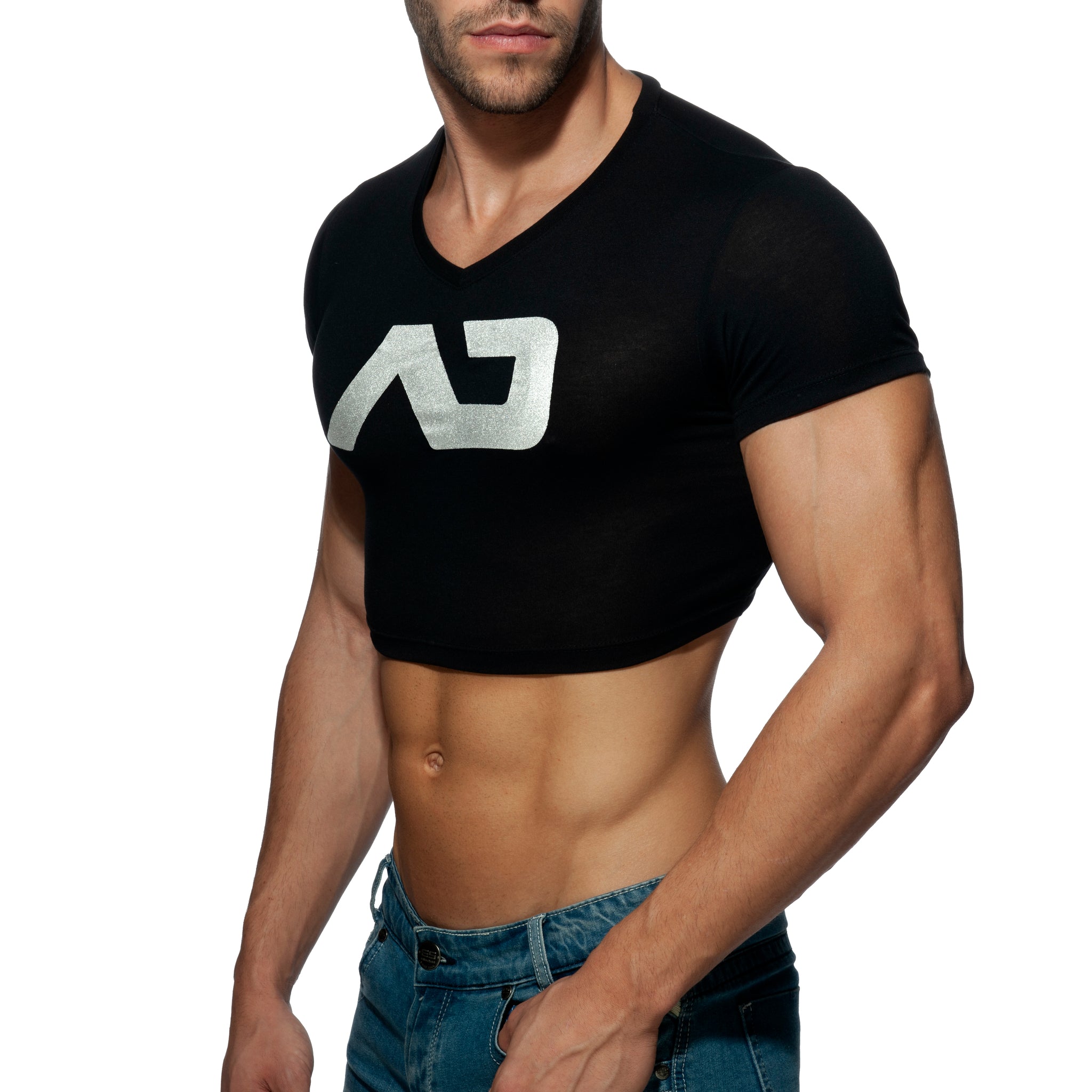 Addicted AD Crop Top Black AD819