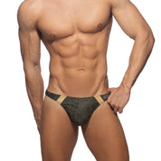 Addicted Golden Snake Swim Thong Khaki ADS320