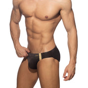 Addicted Golden Snake Swim Brief Brown ADS319