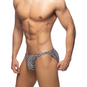 Addicted Leopard Mini Bikini Charcoal ADS270