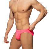 Addicted Neon Swim Bikini Brief Neon Pink ADS284