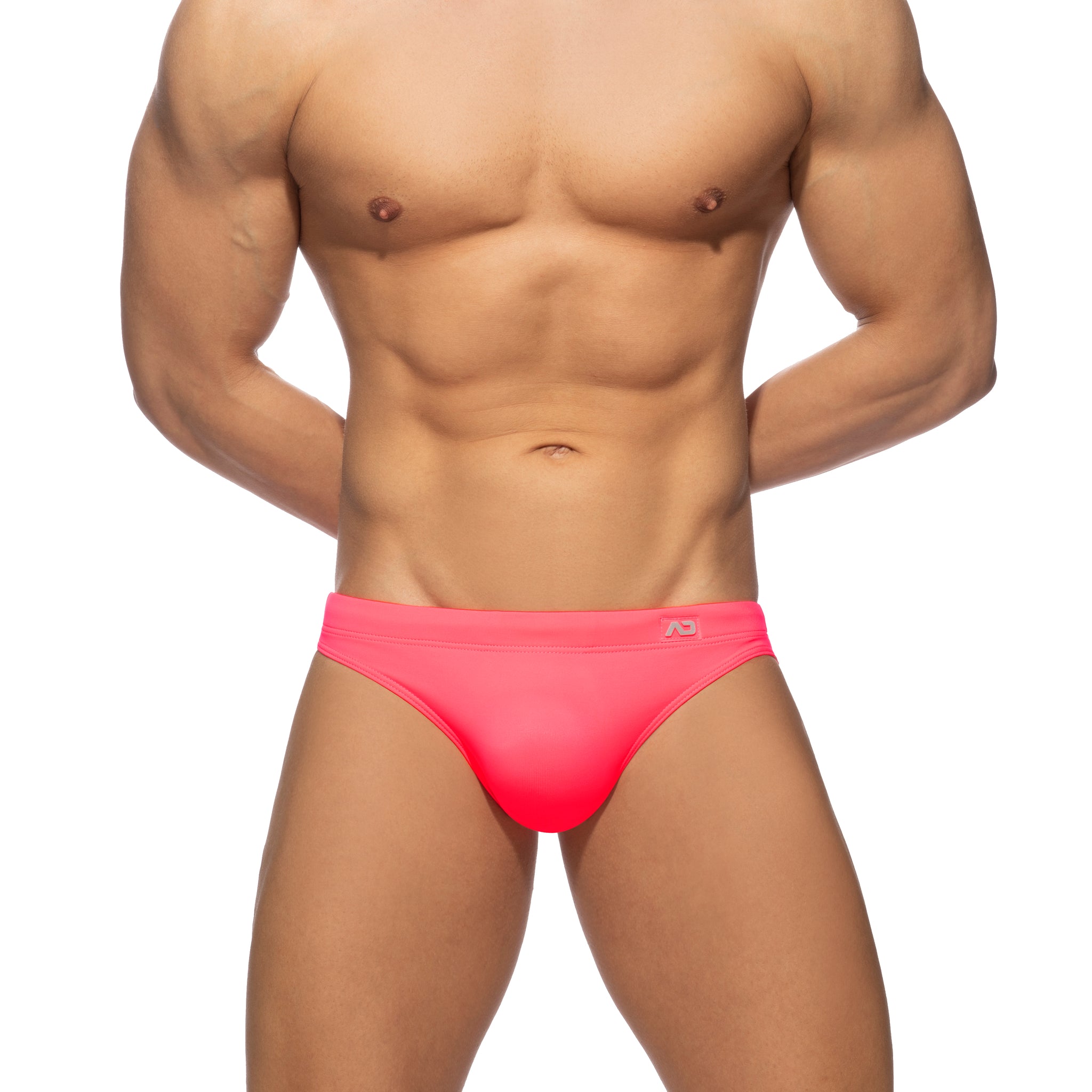 Addicted Neon Swim Bikini Brief Neon Pink ADS284