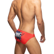 Addicted Omg Swim Bikini Brief Red ADS291