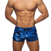 Addicted Camo Swim Shorts Navy ADS294