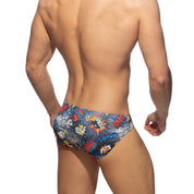 Addicted Comic Swim Brief Navy ADS303