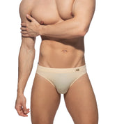 Addicted Bicolor Swim Brief Beige ADS315