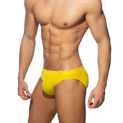 Addicted Molded Swim Brief Yellow ADS308