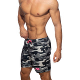 Addicted Camouflage Swim Long Short Grey Camouflage ADS095