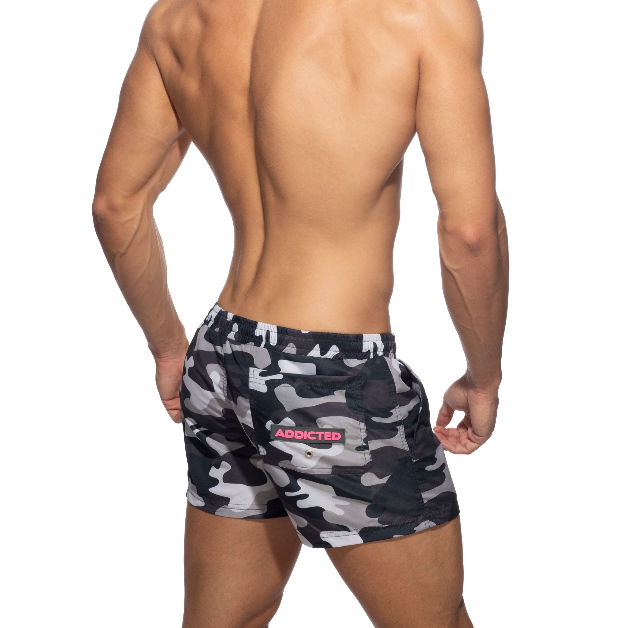 Addicted Camouflage Swimwear Short Grey Camouflage ADS096
