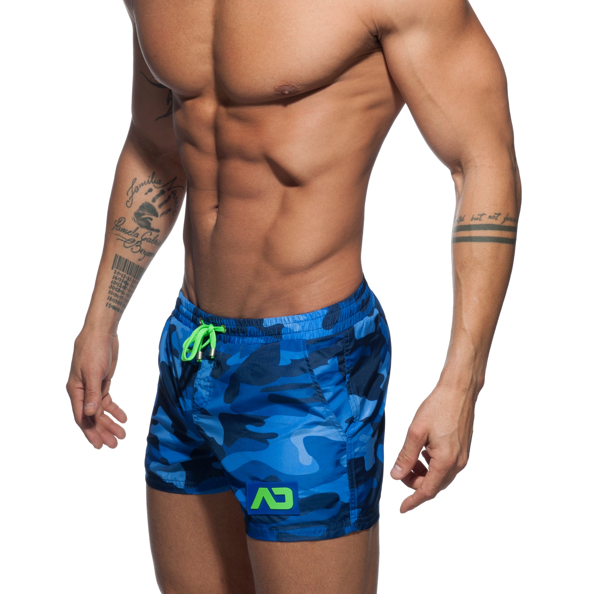 Addicted Camouflage Swimwear Short Navy ADS096