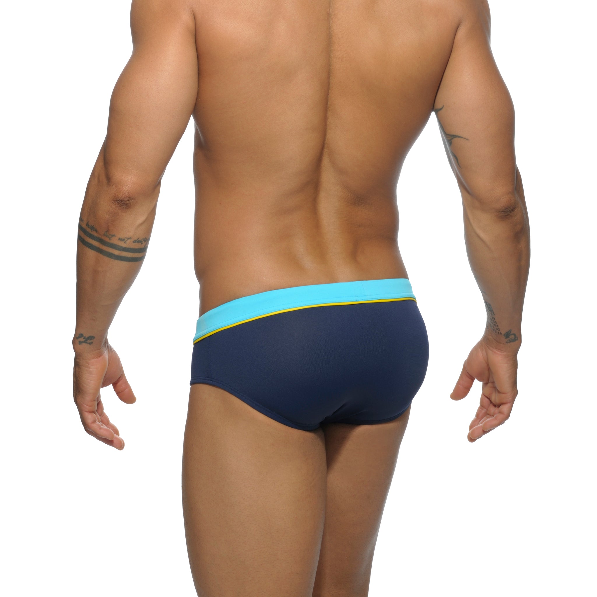 Addicted Sport Detail Binding Brief Navy ADS109