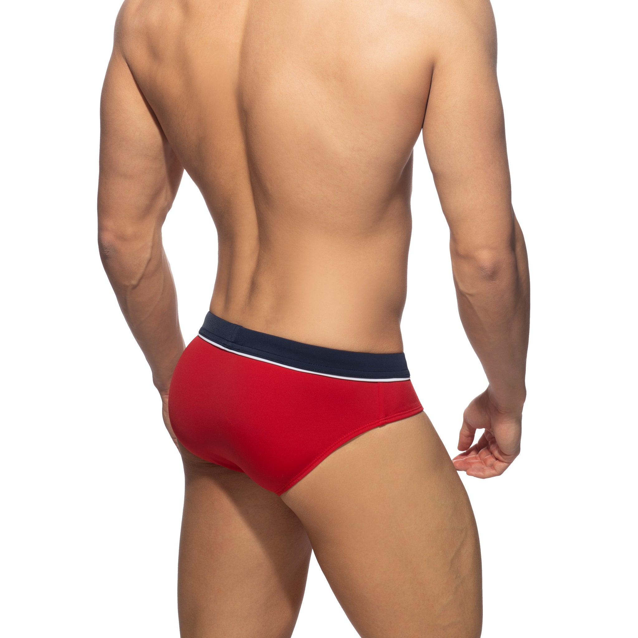 Addicted Sport Detail Binding Brief Red ADS109