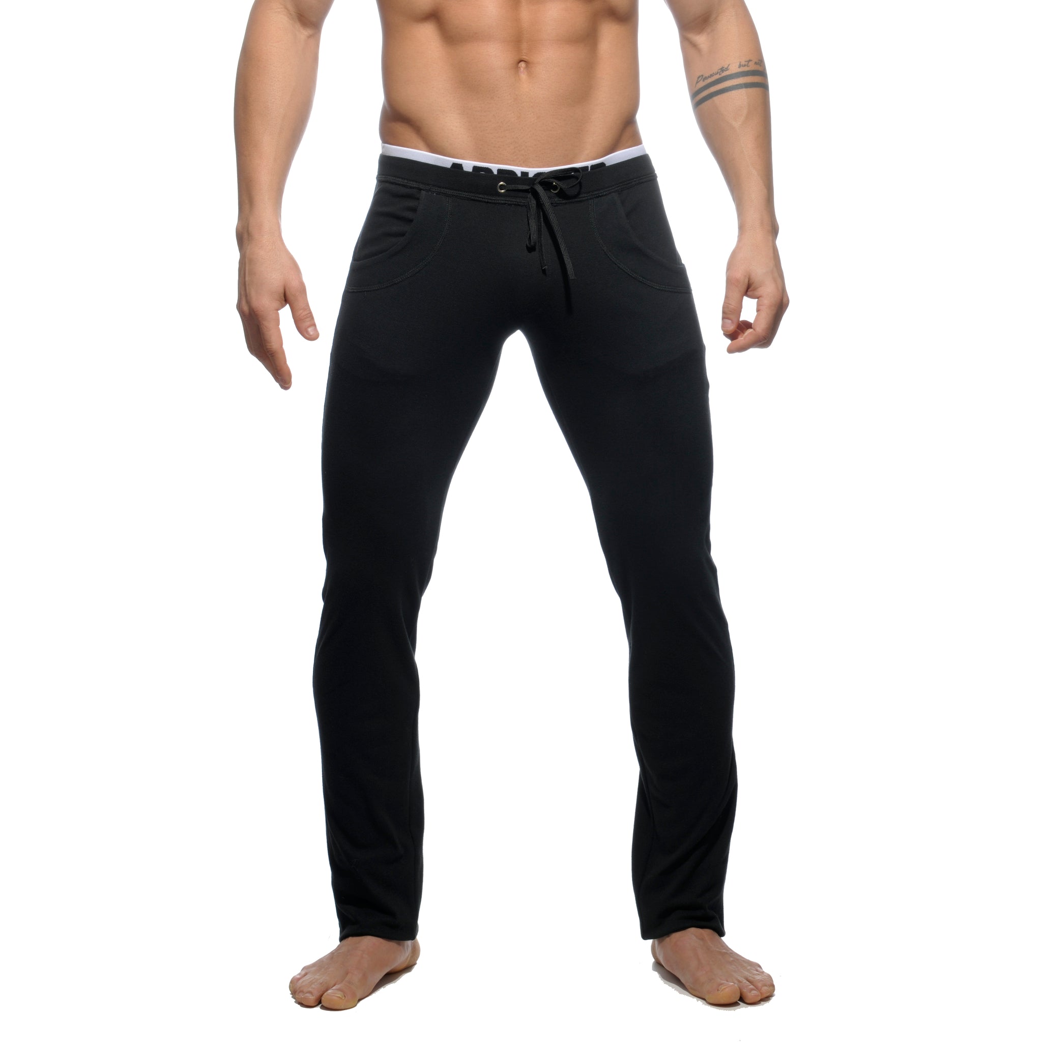 Addicted Combined Waistbrand Pant Black AD416