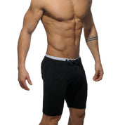 Addicted Combined Waistbrand Knee Pant Black AD417