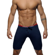 Addicted Combined Waistbrand Knee Pant Navy AD417