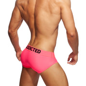 Addicted Ring Up Neon Mesh Brief Neon Pink AD951